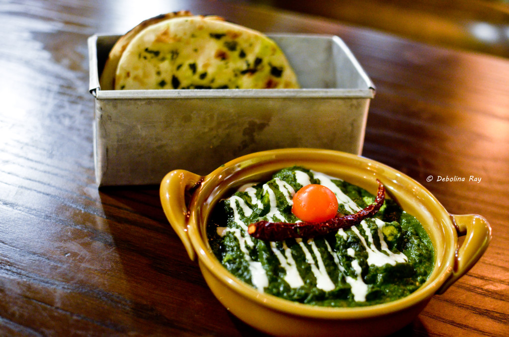 Palak Paneer and Basil Breads